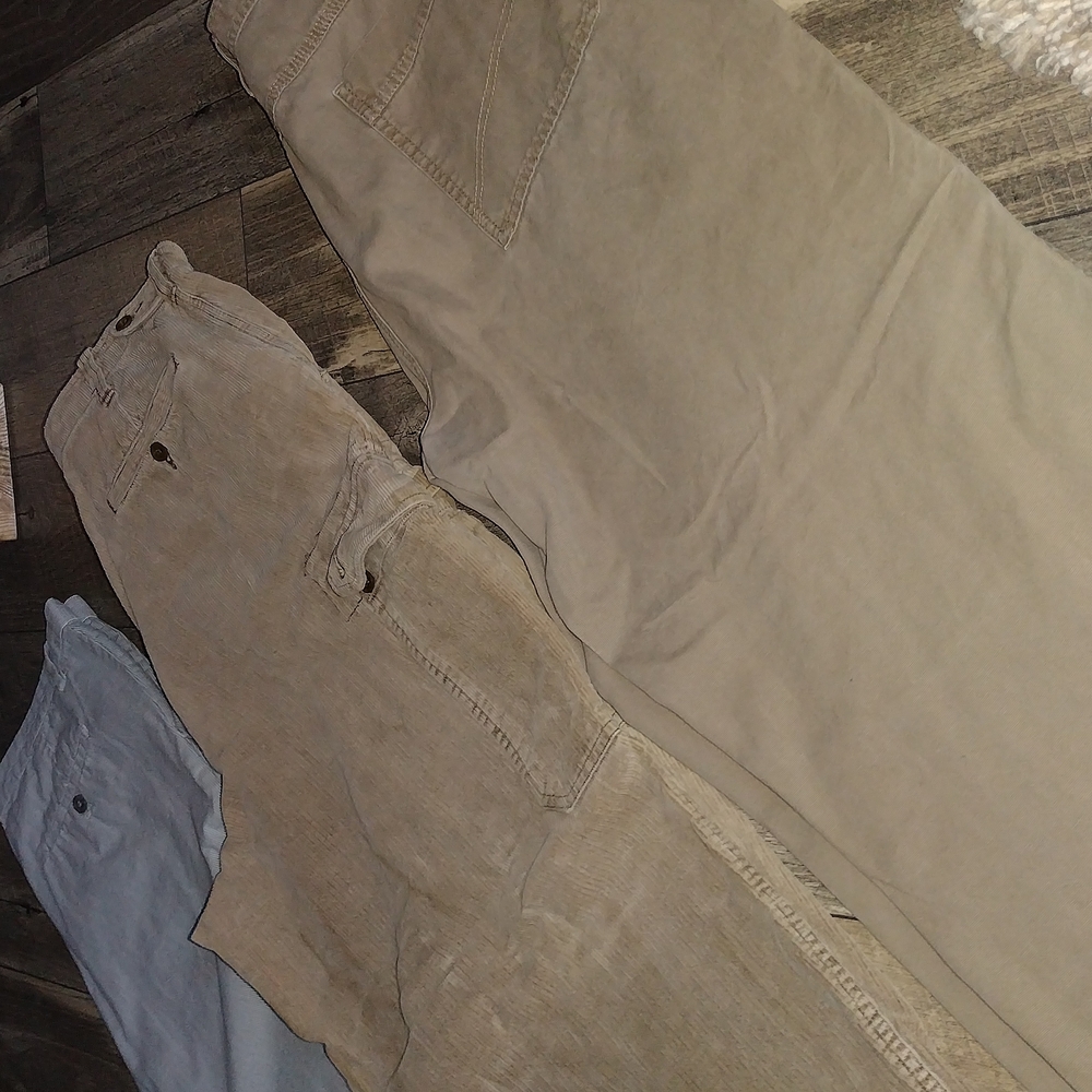 Calvin Klein Tan and Blue Corduroy Pants - lot of 3